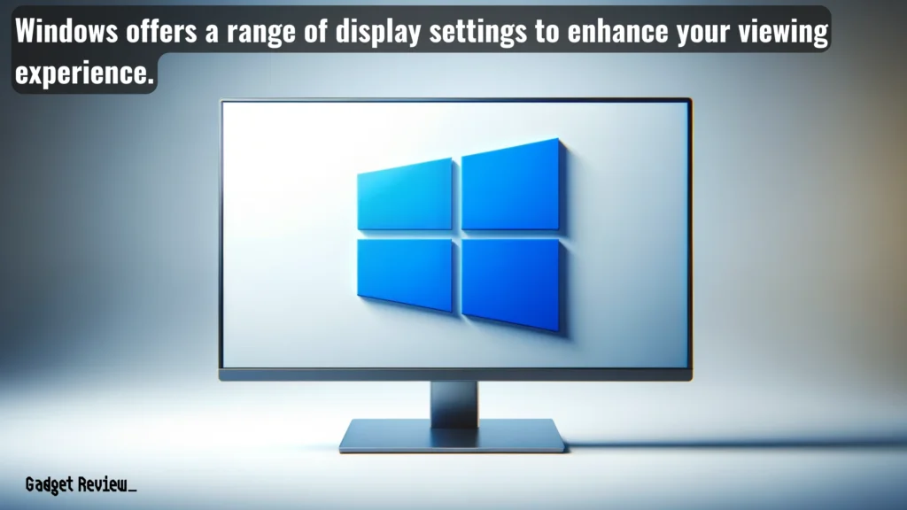 A Monitor With Windows Logo