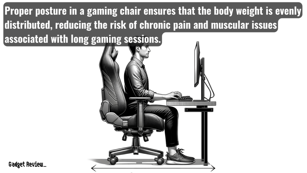 A Person sitting on the chair and working with a Proper Posture.