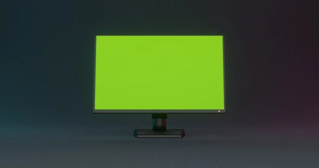 Why is my TV screen green?