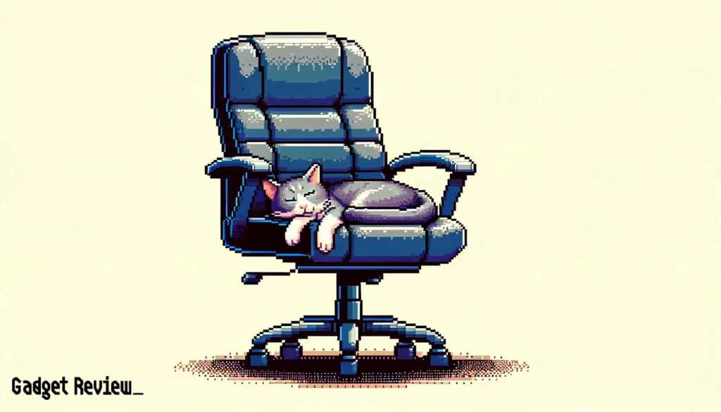Cat in office chair
