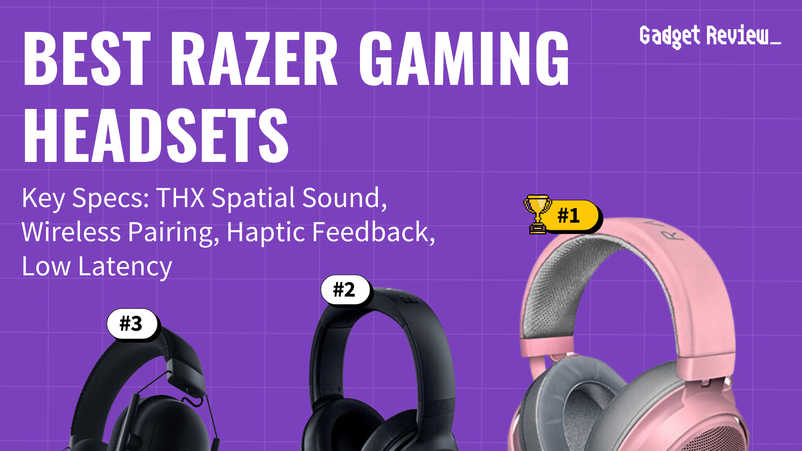 best razer gaming headset featured image that shows the top three best gaming headset models