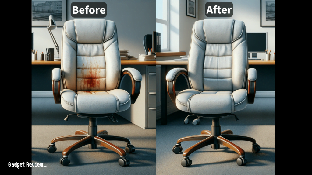 How to remove a blood stain from an office chair