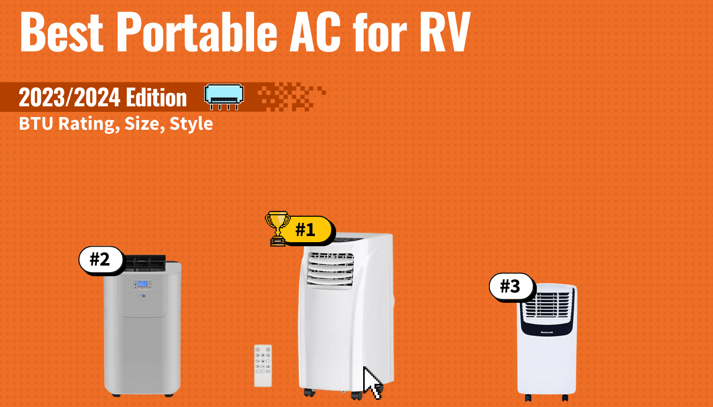 best portable ac for rv featured image that shows the top three best air conditioner models