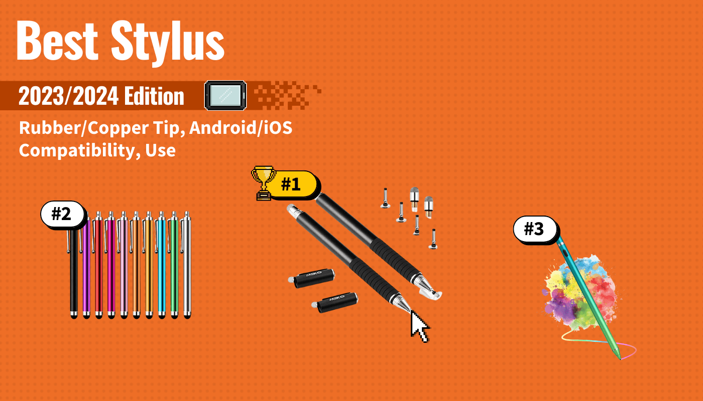 best stylus featured image that shows the top three best tablet models