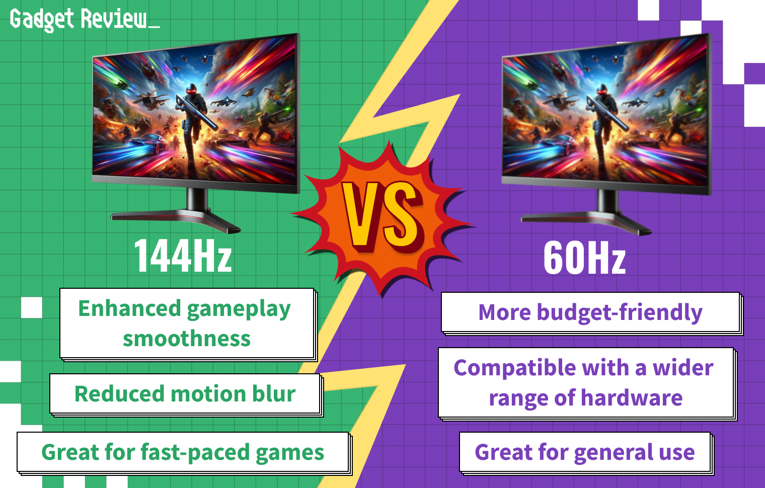 144Hz vs 60Hz Gaming Monitors