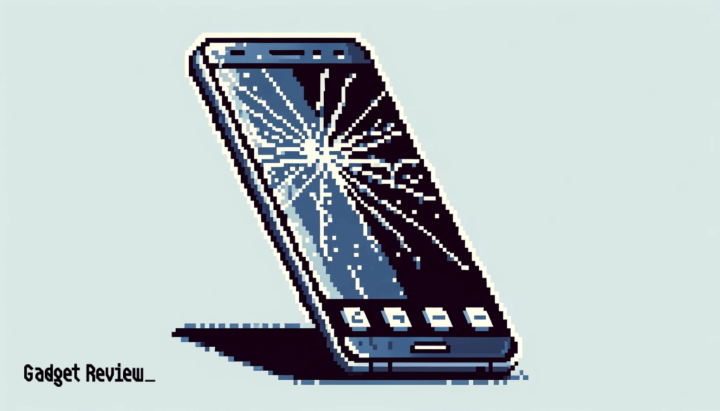 phone with a broken screen