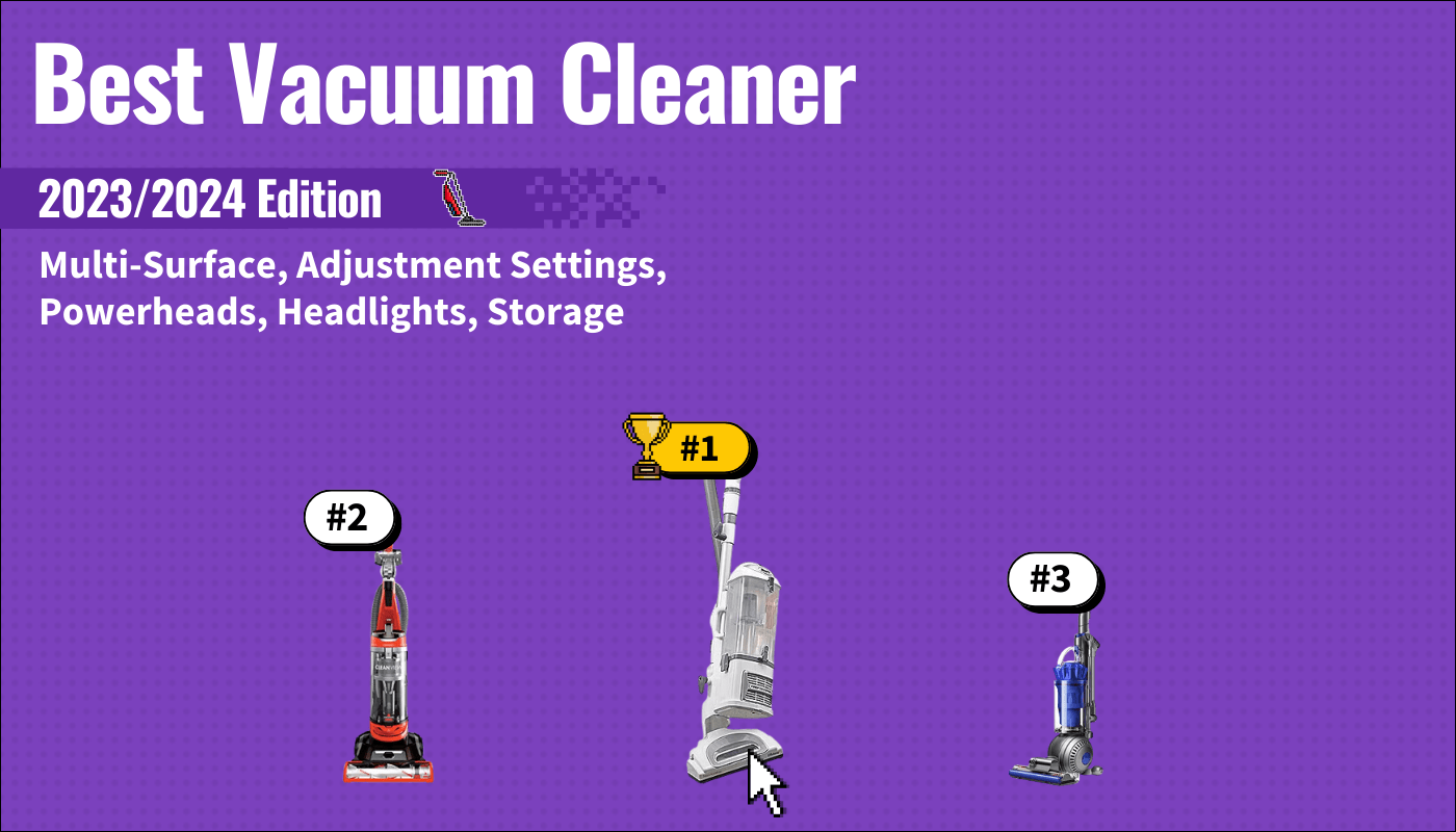 best vacuum cleaner featured image that shows the top three best vacuum cleaner models