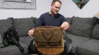 Kattee Leather Shoulder Laptop Briefcase Review