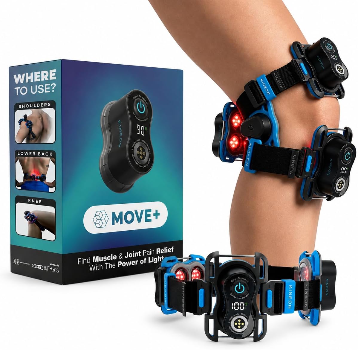 Kineon MOVE+ Pro red light therapy device