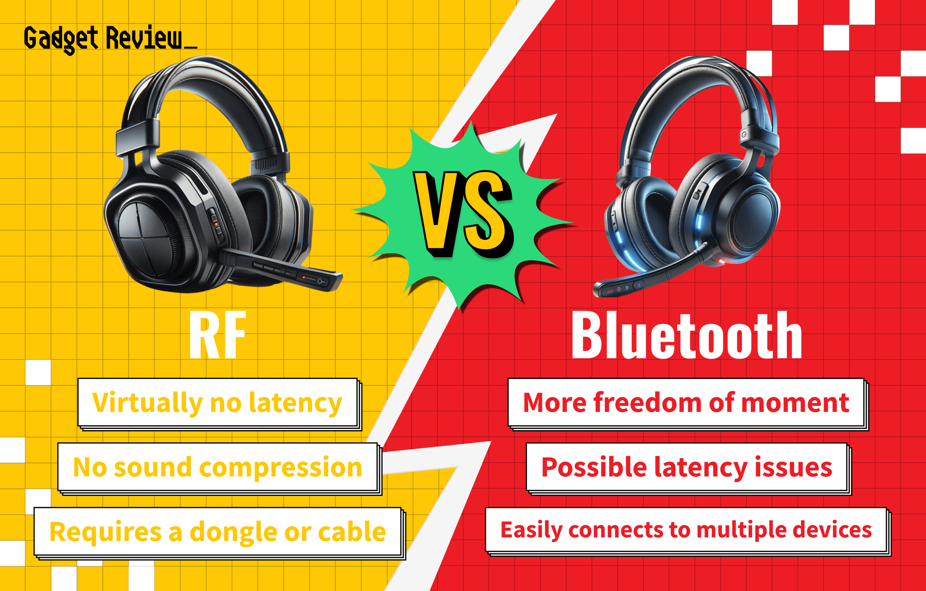 Wireless Gaming Headset RF vs Bluetooth