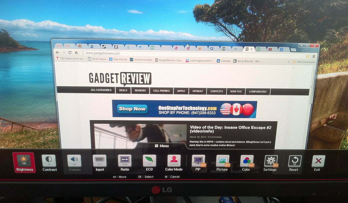 LG 27EA83 D osd