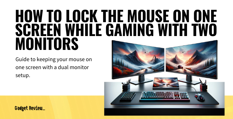 how to lock the mouse on one screen while gaming with two monitors guide