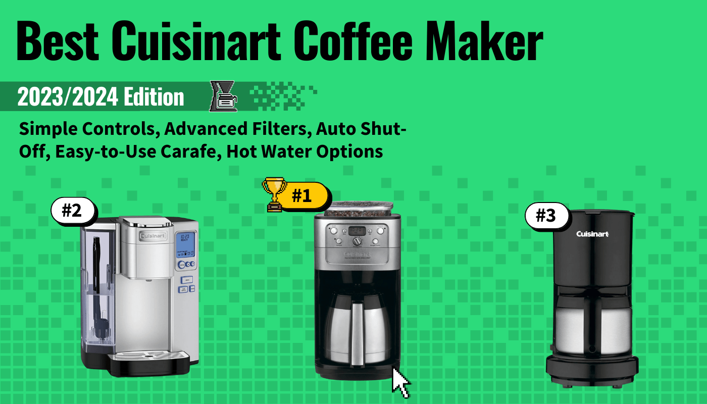 cuisinart coffee maker featured image that shows the top three best coffee maker models