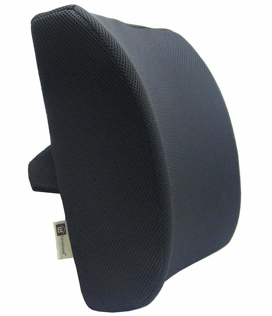 Love Home Memory Foam 3D Ventilative Mesh Lumbar Support Cushion