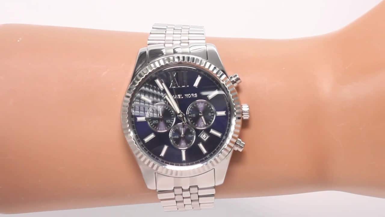 Michael Kors Men's Lexington Chronograph Stainless Steel Watch Review ~ |  Gadget Review