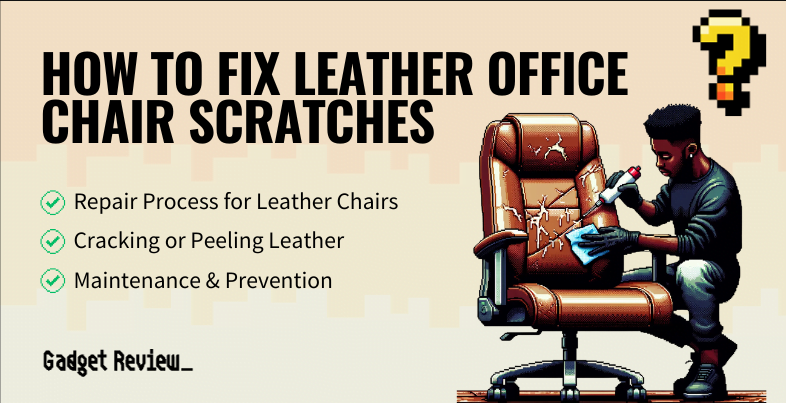 how to fix leather office chair scratches guide