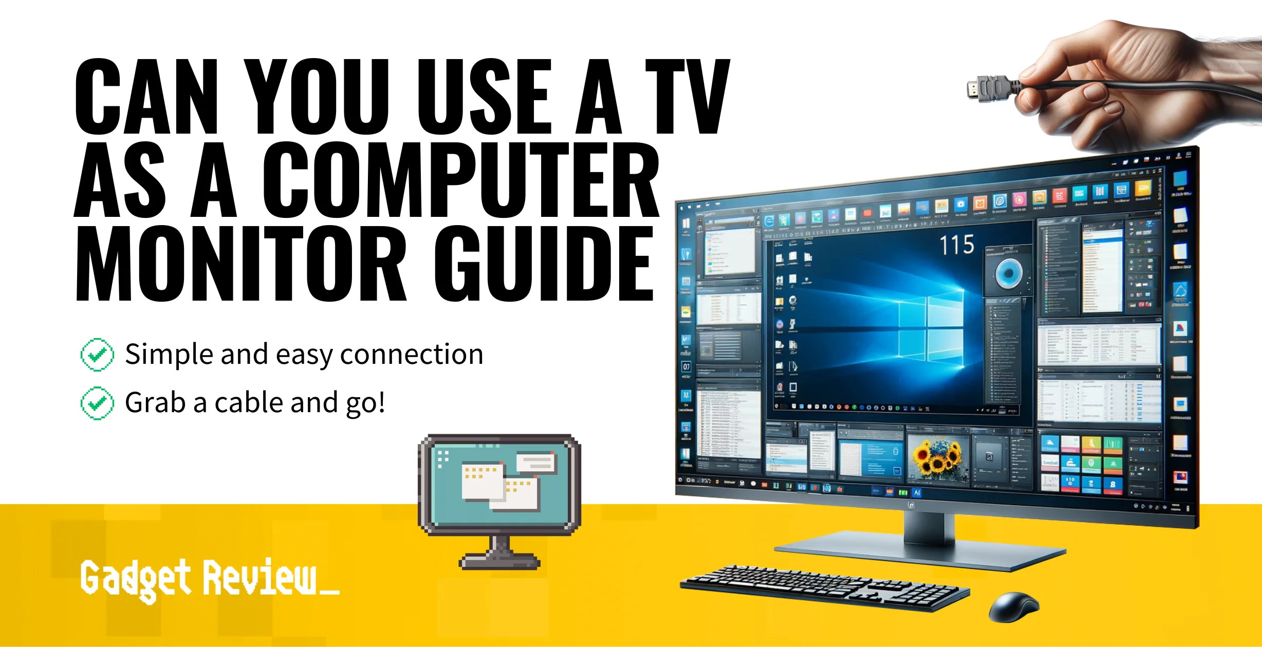 can you use tv as computer monitor guide