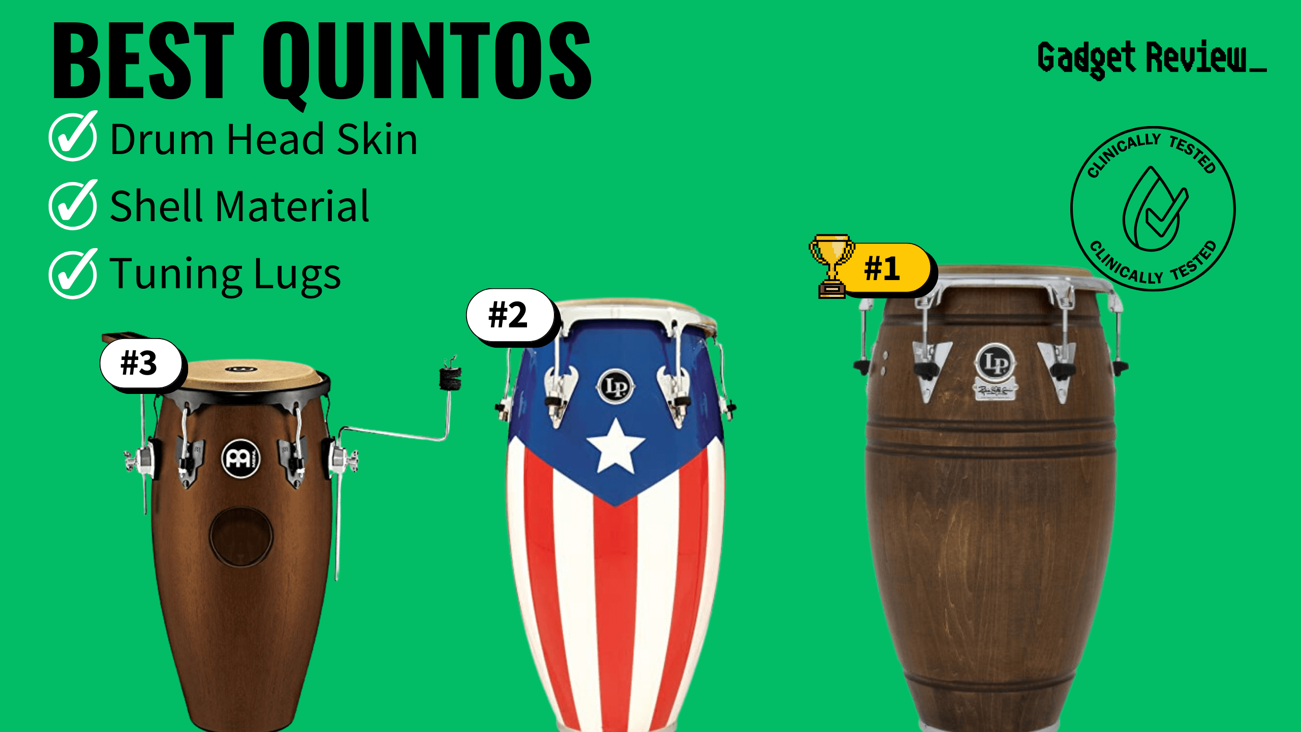 best quintos featured image that shows the top three best music & recording gear models