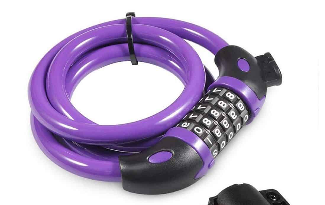 Details about   NDakter~ Purple Combination Cable Chain Bike Lock ~ 4 Feet x 1/2 Inch 