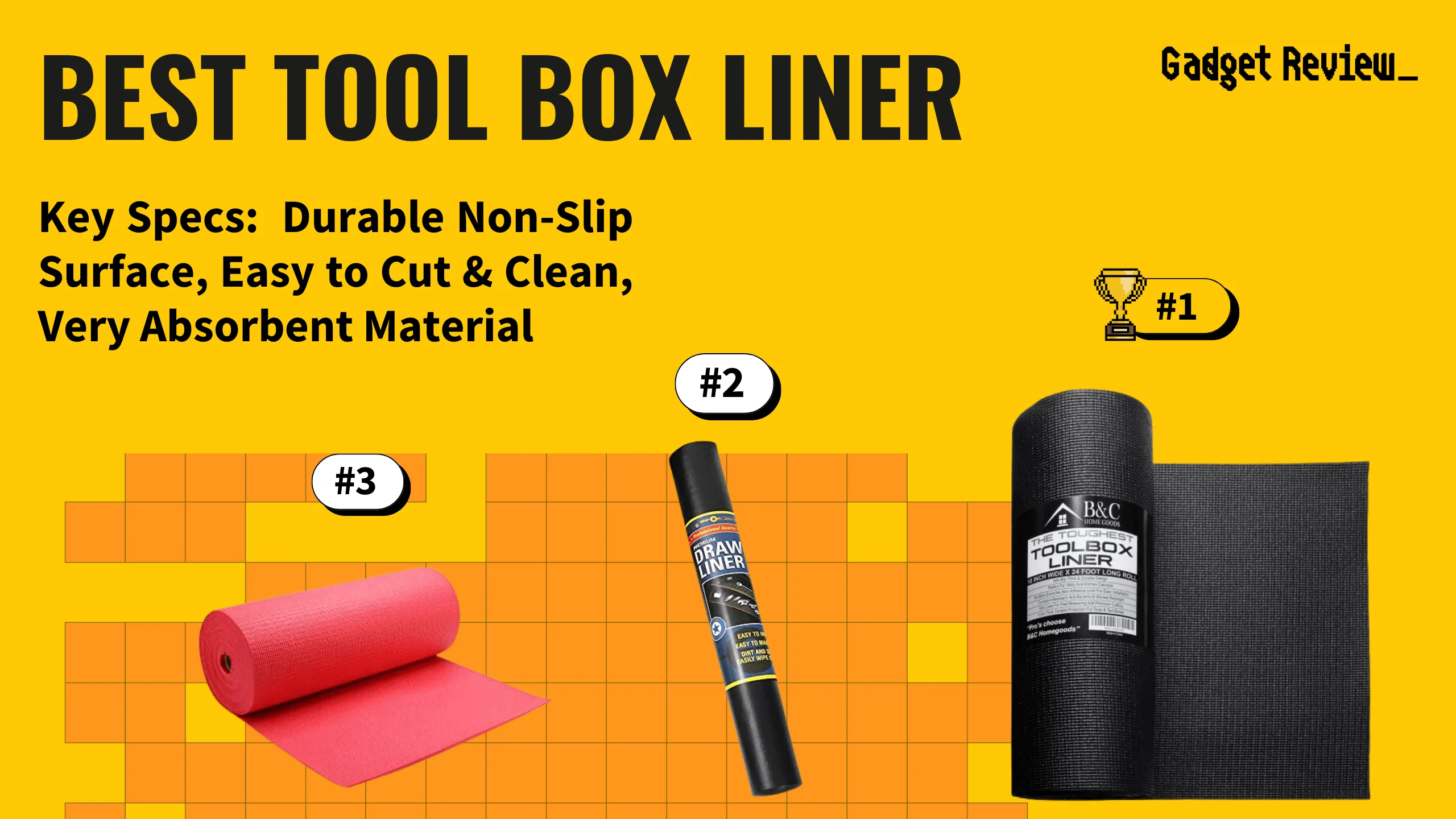 best tool box liner featured image that shows the top three best tool models
