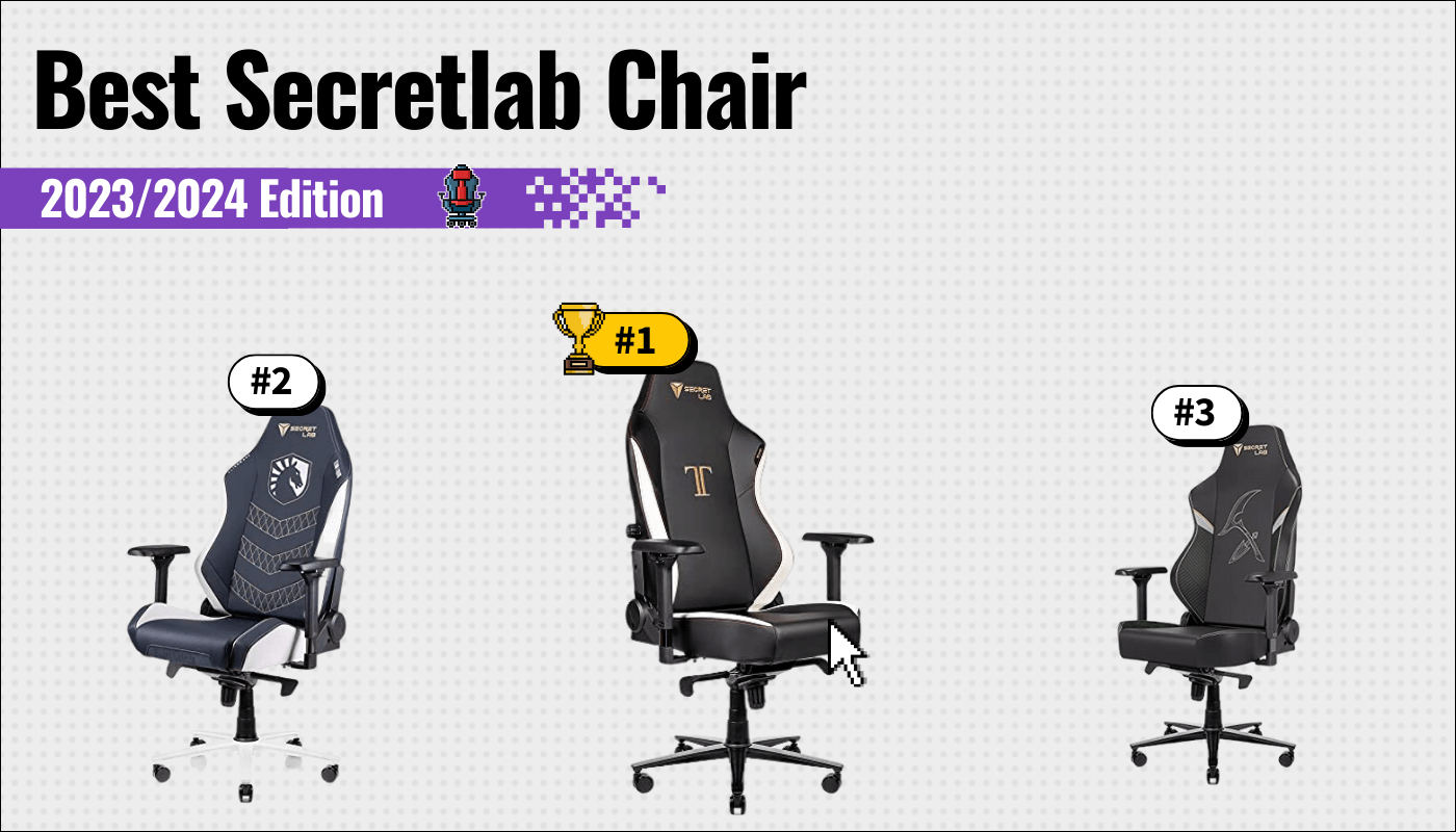 best secretlab chair featured image that shows the top three best gaming chair models