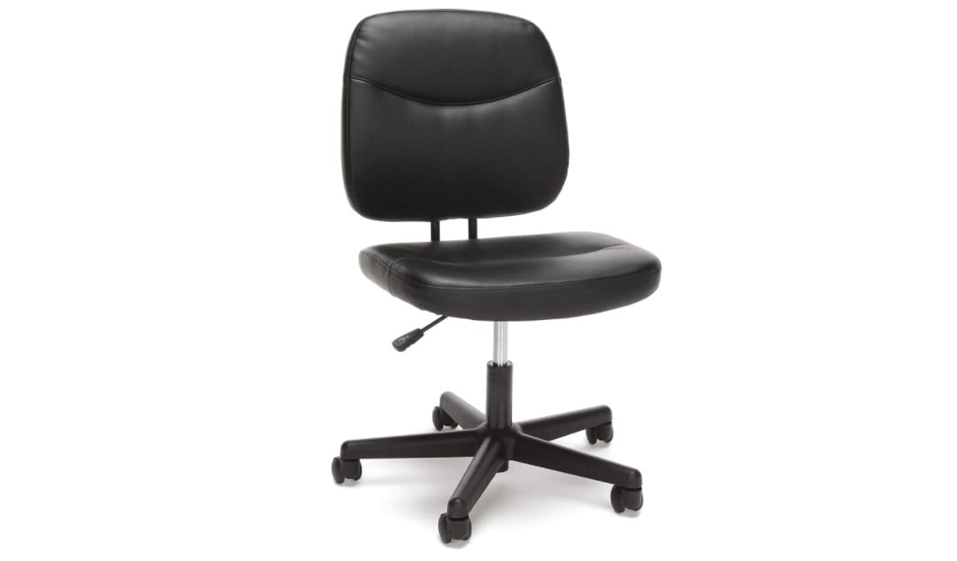 OFM Essentials Collection Armless Leather Desk Chair Review