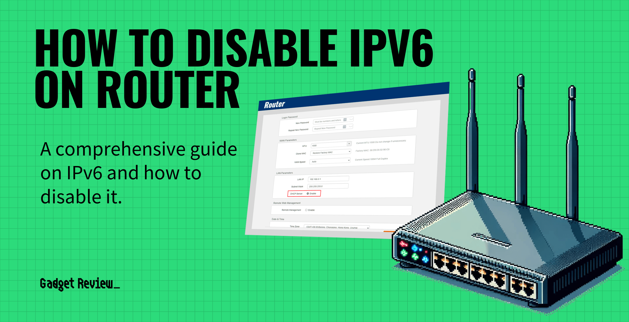 how to disable ipv6 on router guide