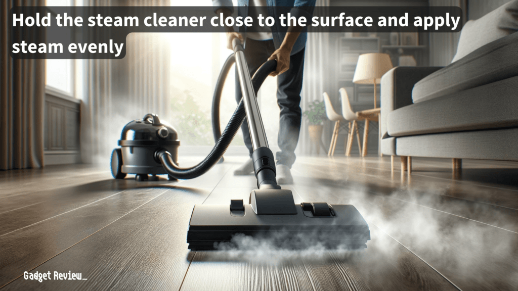 Operating a Steam Vacuum Cleaner