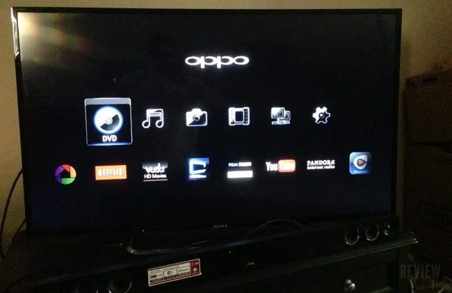 Oppo BDP-103 Home Screen