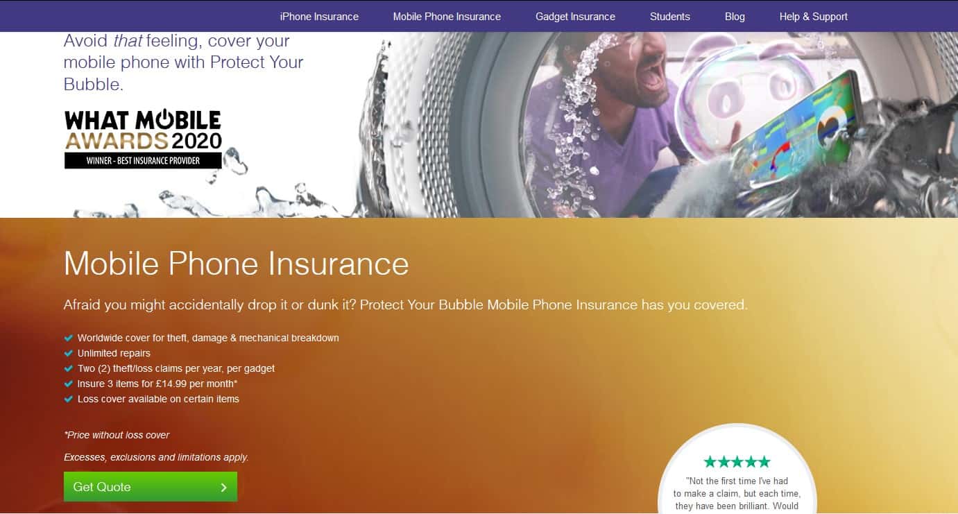 Protect Your Bubble Phone Insurance Review