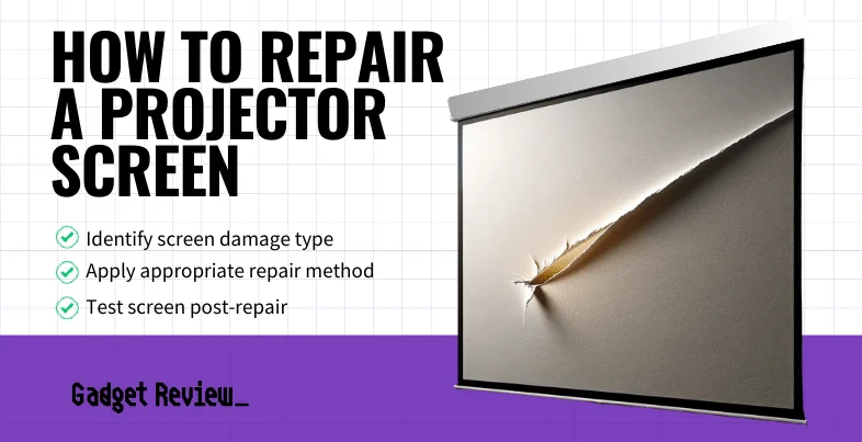 How to Repair a Projector Screen