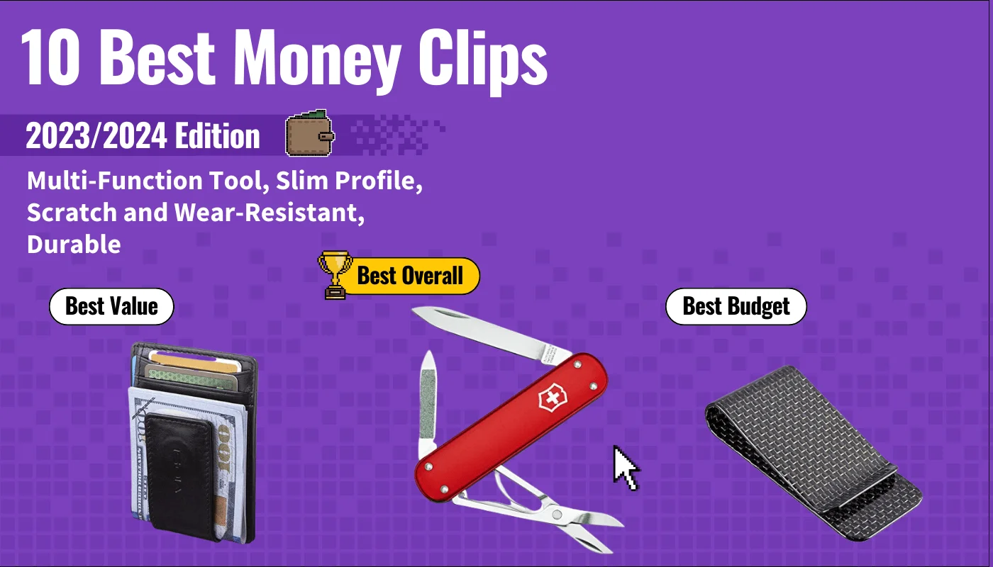best money clip featured image that shows the top three best cool wallet models