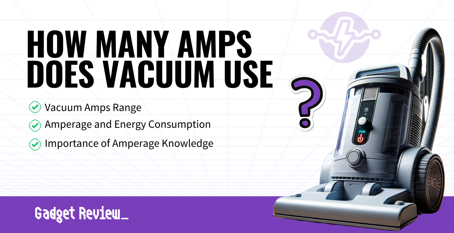 how many amps does vacuum use guide