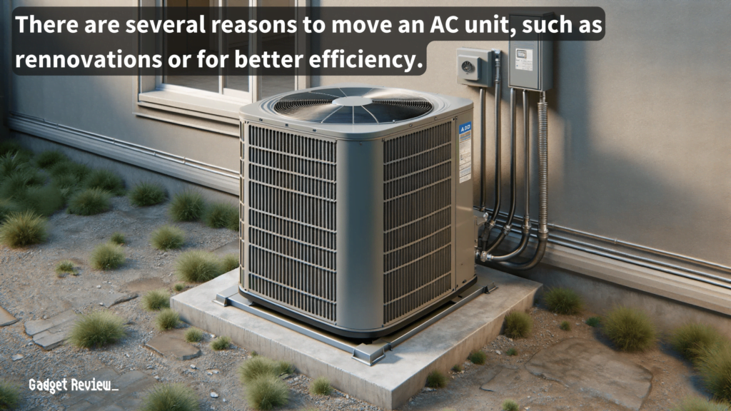 Relocating an air conditioner can be challenging and is often best handled by a professional