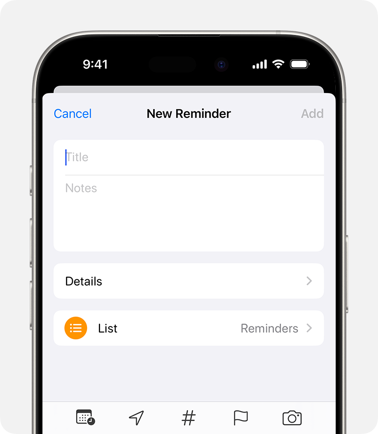 Reminders iphone