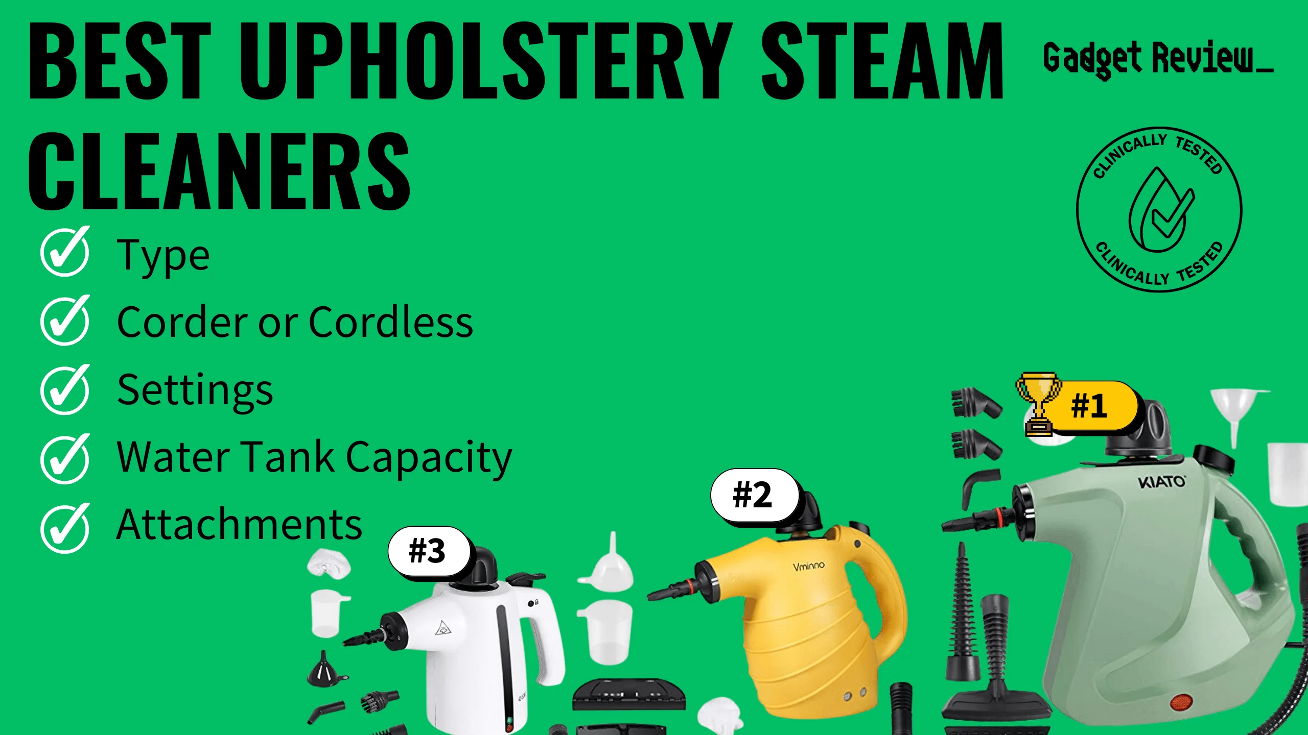 Best Upholstery Steam Cleaners