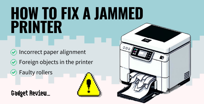 how to fix a jammed printer guide