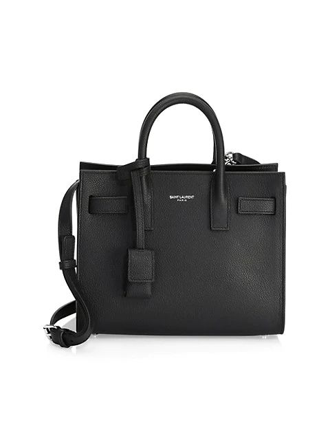 Saint Laurent Nano Sac De Jour Leather Designer Handbag