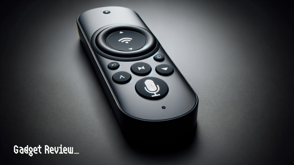 TV remote with voice button