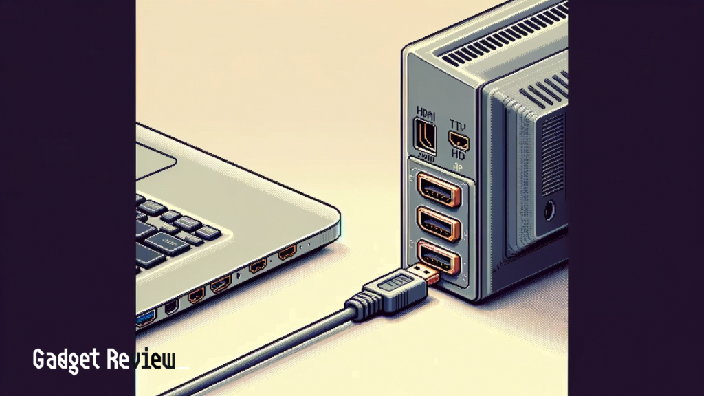 Connecting laptop to TV via HDMI cable Connecting laptop to TV via HDMI cable