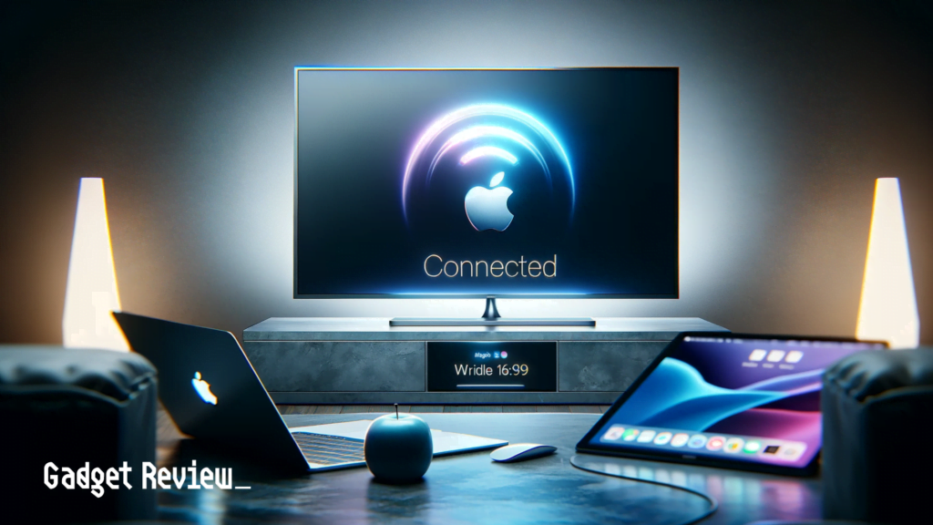 Connecting MacBook to TV via Airplay Connecting MacBook to TV via Airplay