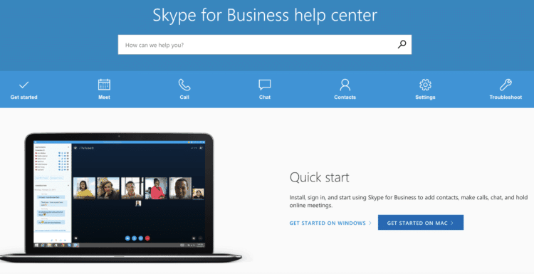 Skype for Business Support Options