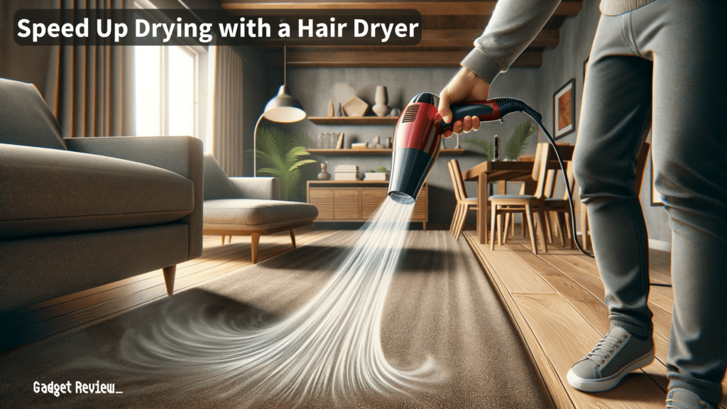 Speed Up Drying with a Hair Dryer