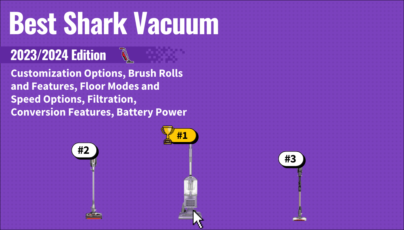 best shark vacuum featured image that shows the top three best vacuum cleaner models