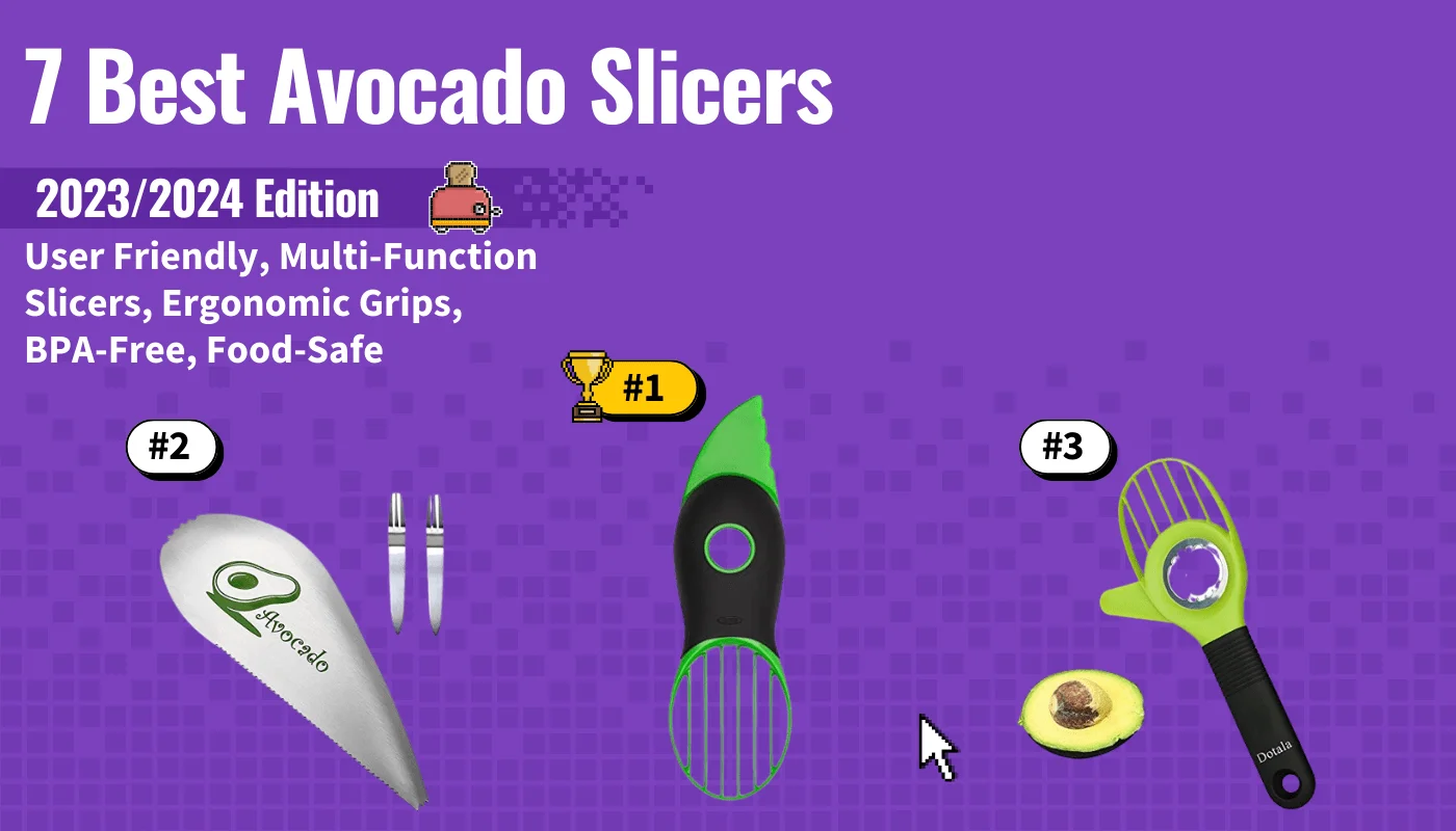 best avocado slicer featured image that shows the top three best kitchen appliance models