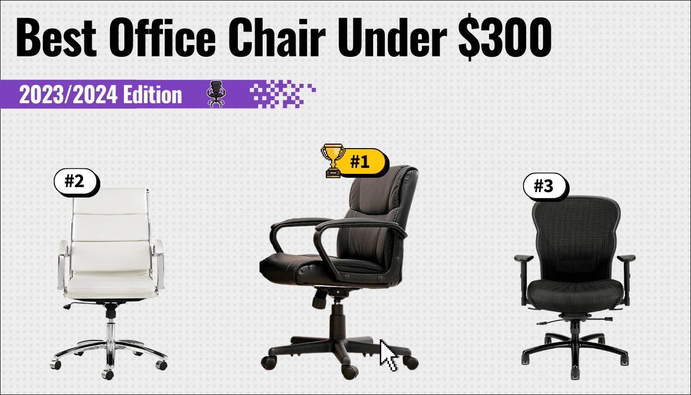 best office chair under 300 featured image that shows the top three best office chair models