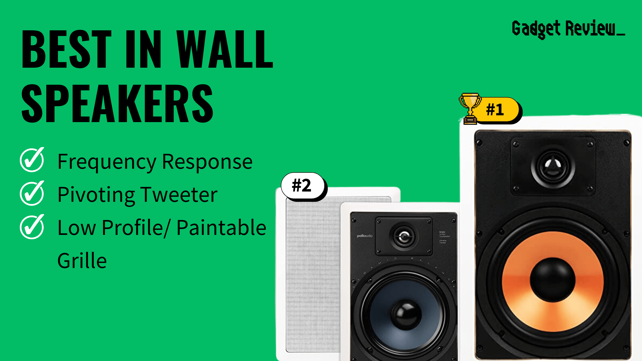 best in wall speakers featured image that shows the top three best speaker models
