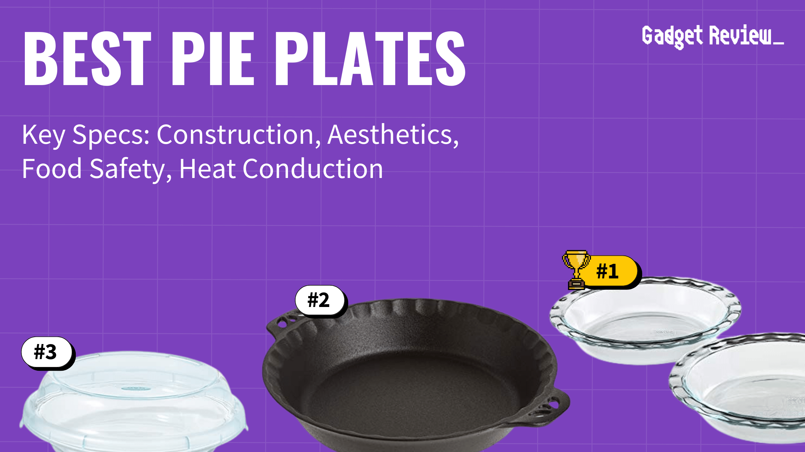best pie plates featured image that shows the top three best kitchen product models
