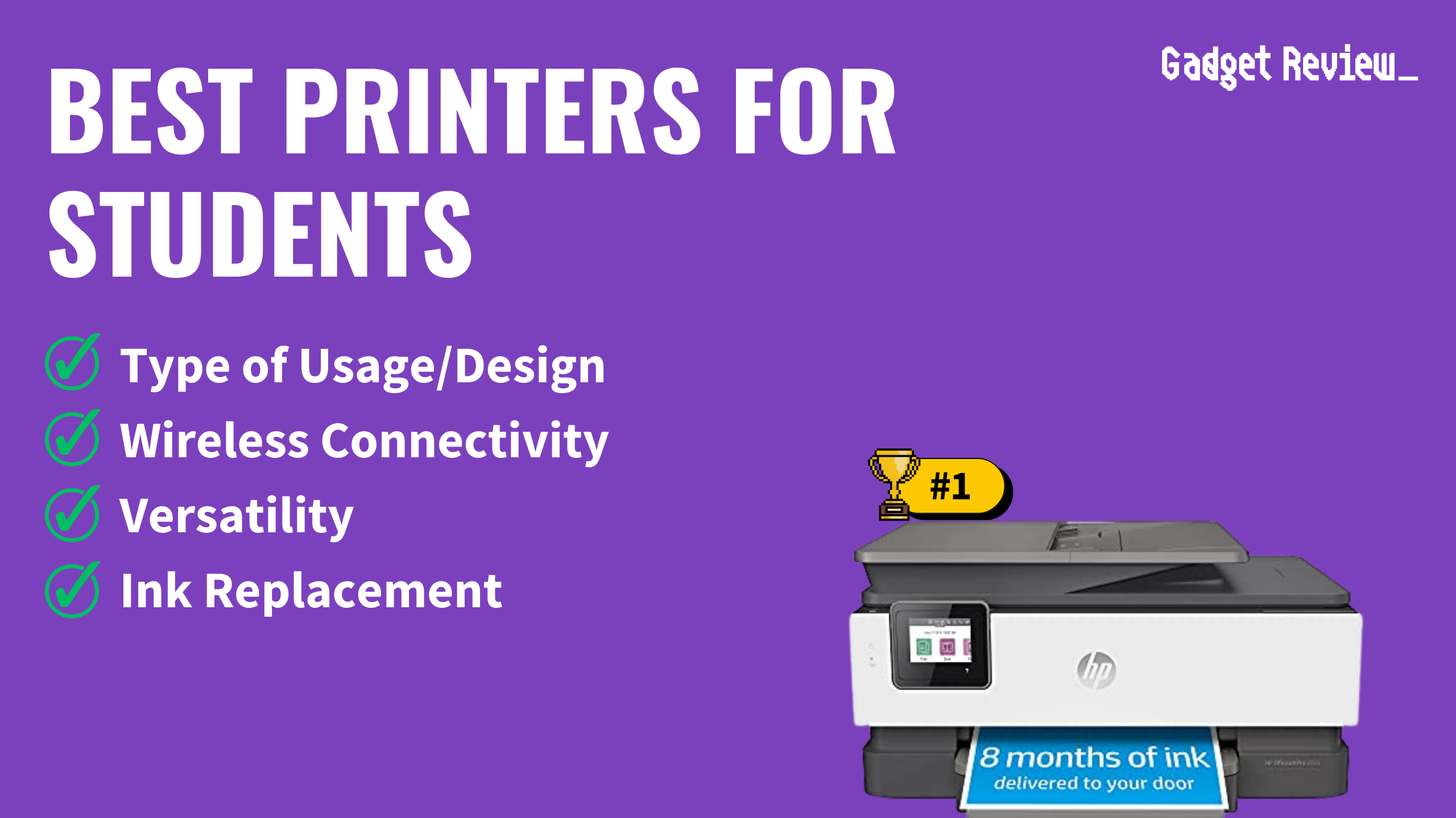 best printer students featured image that shows the top three best printer models