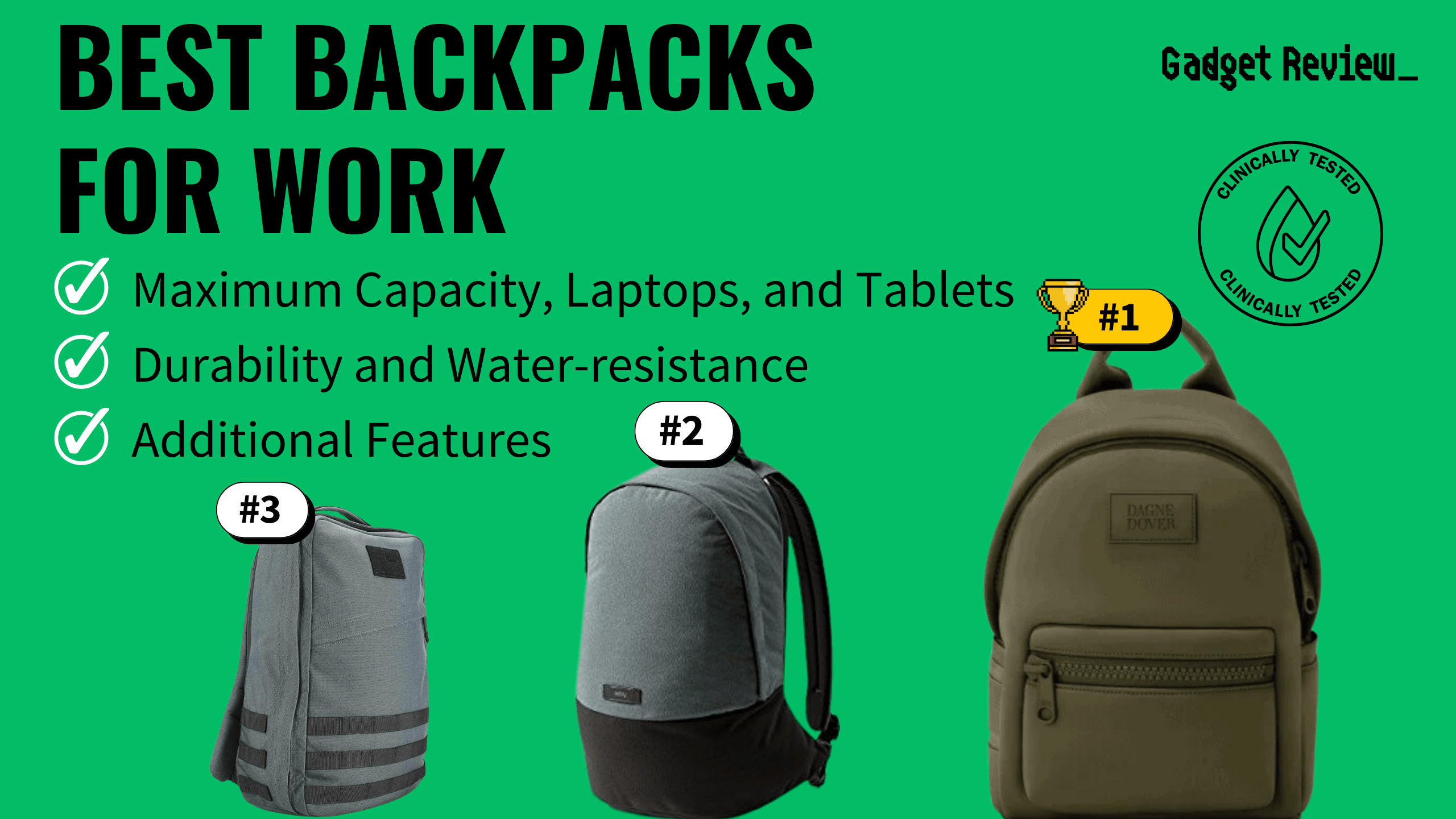 10 Best Backpacks for Work